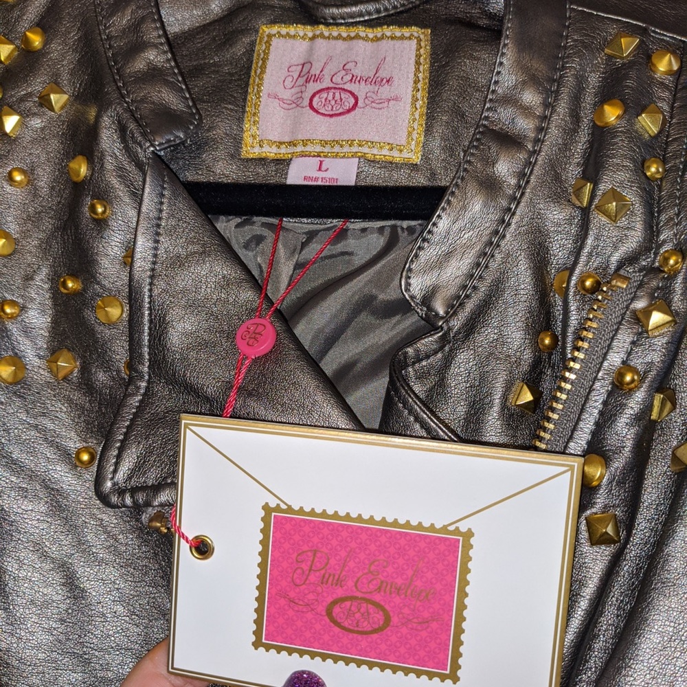 Faux leather jacket